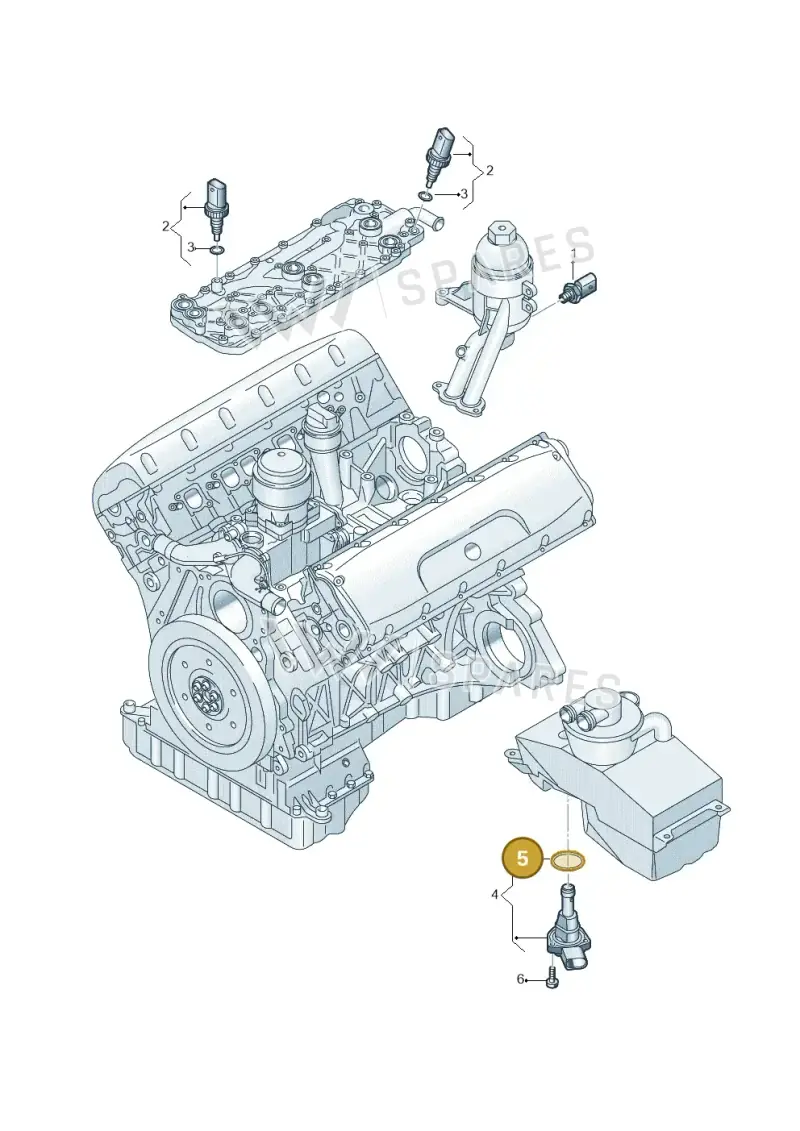 N90974501 — Audi R8 qu. 5.2 (2012-2015) diagram 752919600, position 5