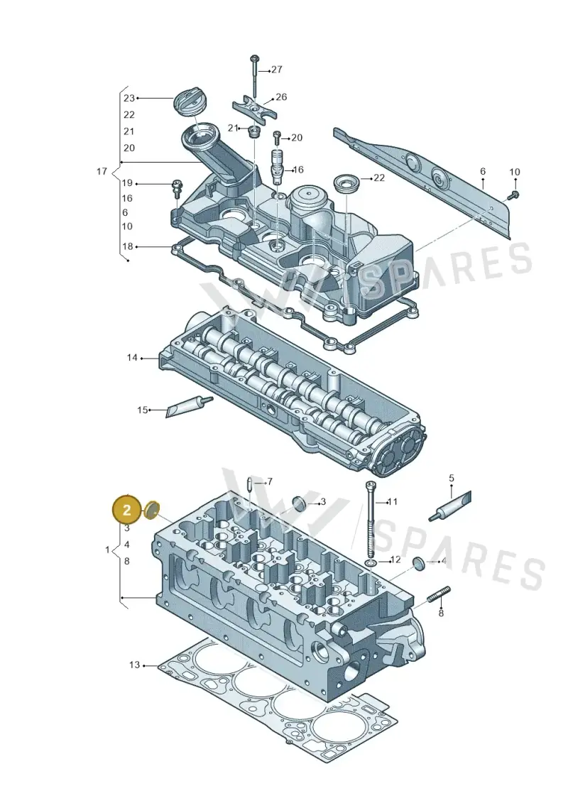N90976102 — Volkswagen Transport. multivan (2019-2024) diagram 806103700, position 2