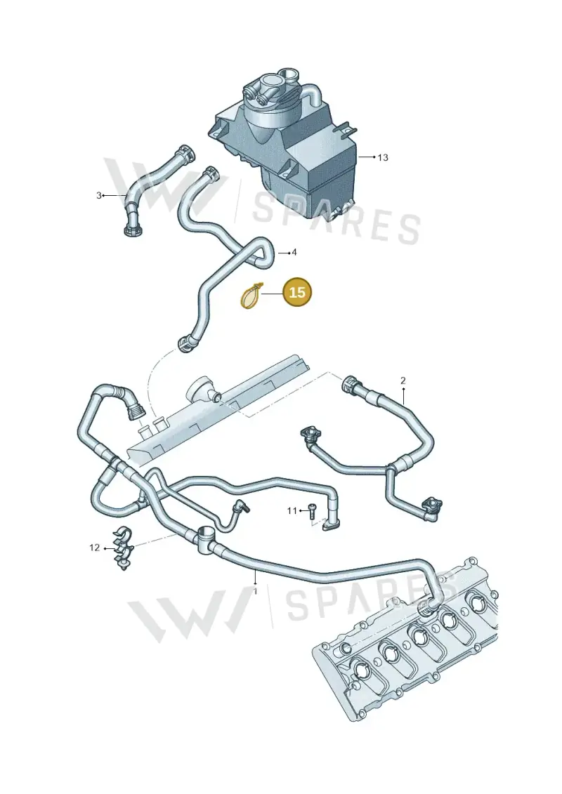 N90980901 — Audi R8 qu. 5.2 (2012-2015) diagram 752103360, position 15