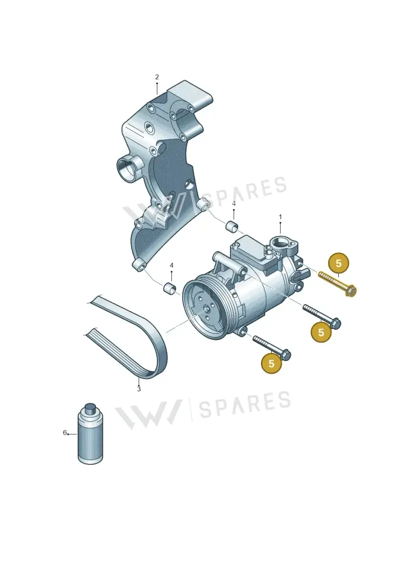 N90984401 — Volkswagen New Passat (2011-2015) diagram 691260100, position 5