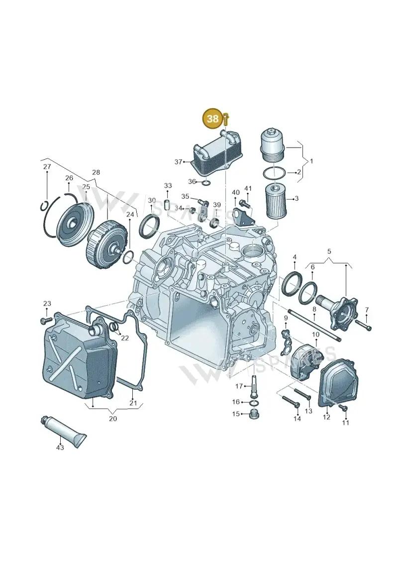 N90986102 — Volkswagen Golf 2.0 (2016-2020) diagram 827360050, position 38