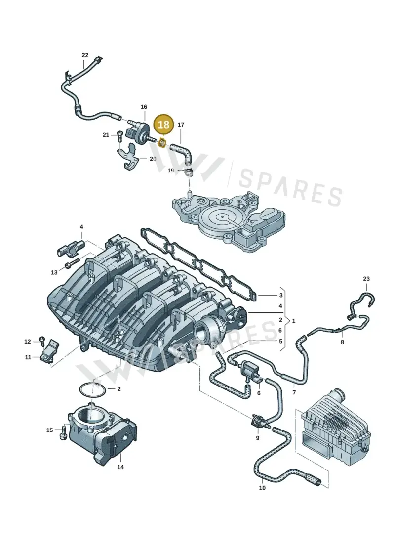 N90986501 — Volkswagen Passat estate (2023-) diagram 7t0133070, position 18