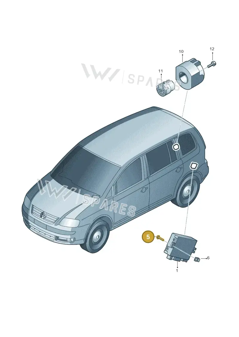N90986601 — Volkswagen Touran 1.9 (2008-2010) diagram 409945550, position 5