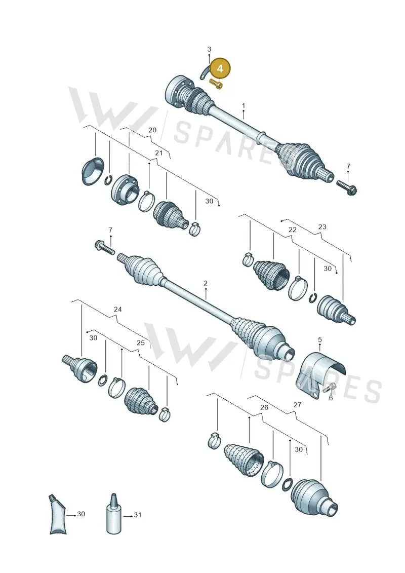 N90991102 — Volkswagen Passat estate (2023-) diagram 827407340, position 4