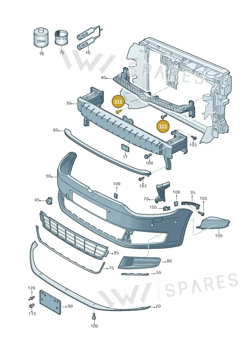 N90993601 — Volkswagen Sharan BlueMotion (2015-2022) diagram 689807000, position 111