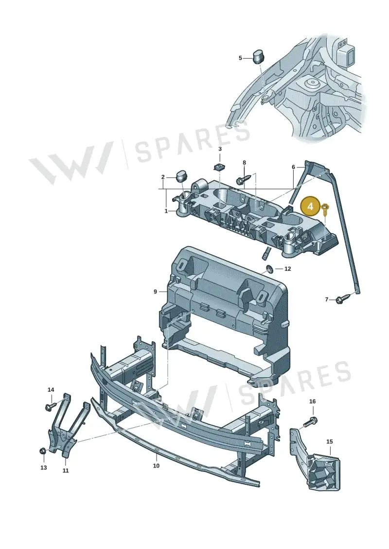 N90993603 — Volkswagen ID.7 Limousine Pro (2023-) diagram 11a805000, position 4