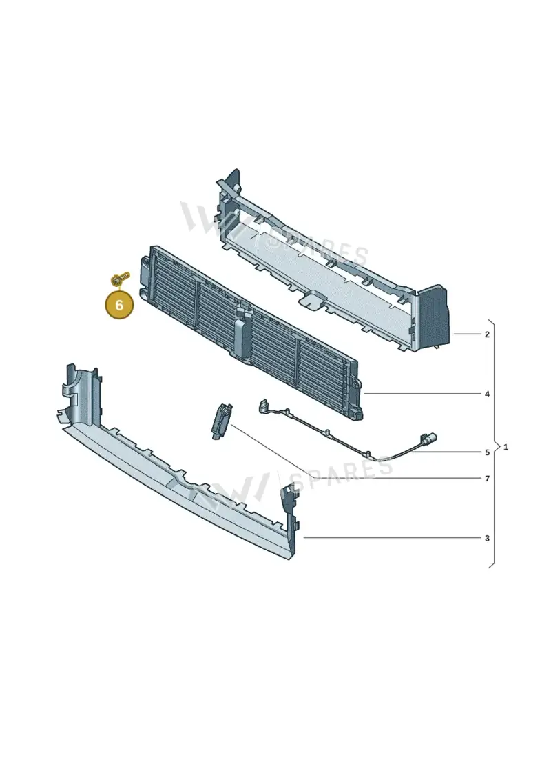 N90993603 — Volkswagen Tiguan 2.0 (2023-) diagram 57x122950, position 6