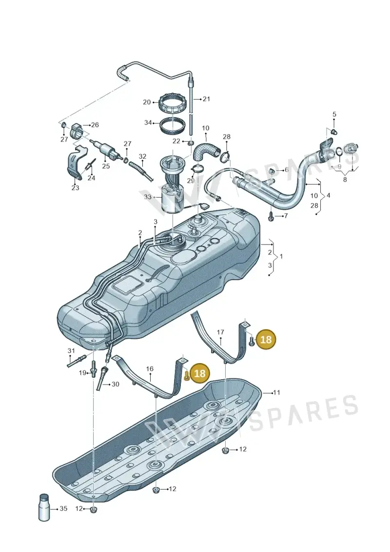 N90994403 — Volkswagen Amarok twin cab (2022-) diagram 894201600, position 18