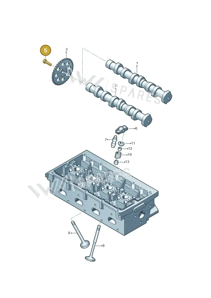 N90994802 — Volkswagen Ameo 1,0 (2016-2020) diagram 883109050, position 5