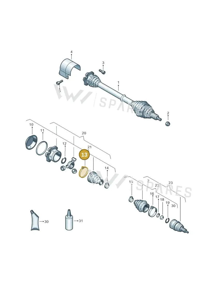 N90996501 — Volkswagen LUPO/3L TDI (2003-2005) diagram 405407280, position 13