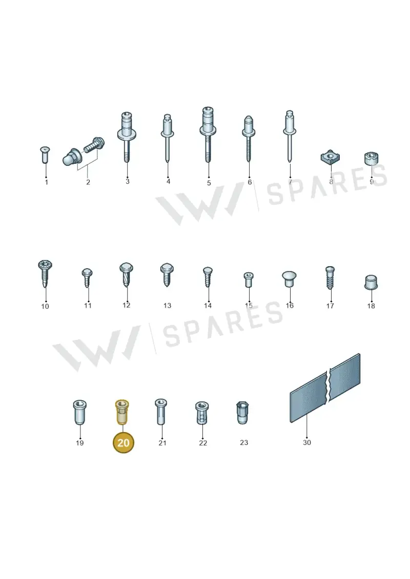 N90999701 — Volkswagen Amarok twin cab (2022-) diagram 806800100, position 20