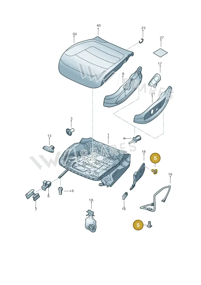 N90999801 — Volkswagen Jetta 1.6 (2014-2018) diagram 775881000, position 5