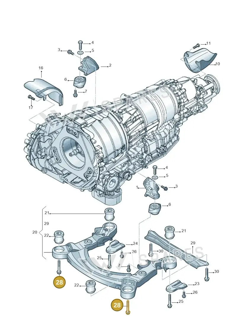 N91001302 — Audi A8/S8/qu. lang    08> (2007-) diagram 448399800, position 28