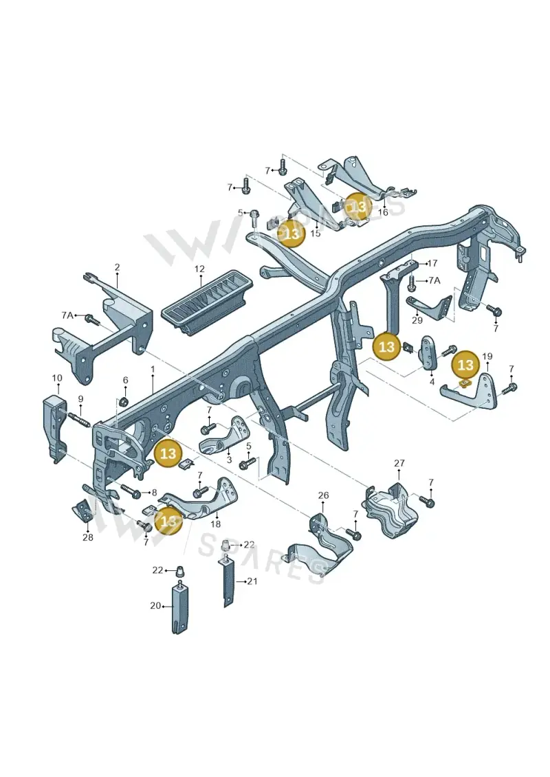 N91001801 — Audi Q5 qu. 2.0 TDI (2012-2017) diagram 620857000, position 13