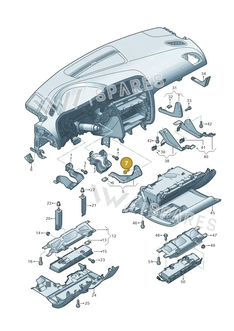 N91001801 — Audi RS5 Cabrio (2012-2015) diagram 620880150, position 7