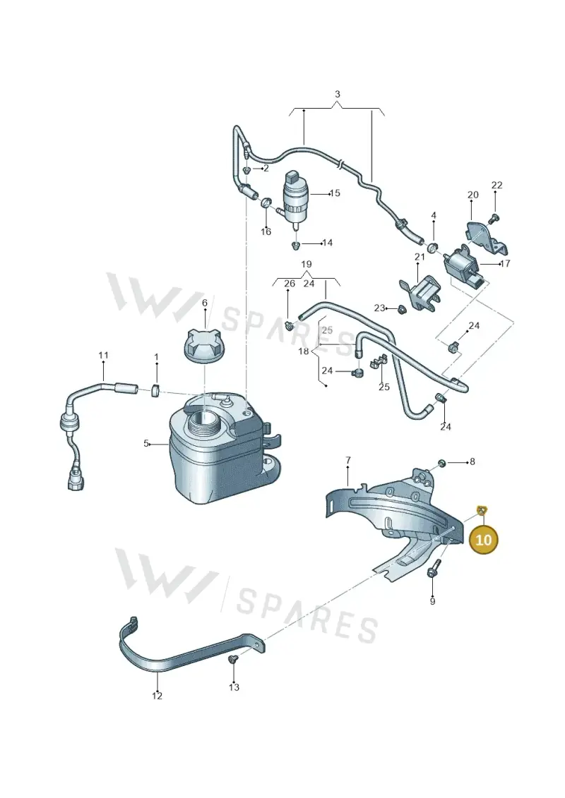 N91003201 — Volkswagen Jetta 2.0 (2015-2015) diagram 692201750, position 10