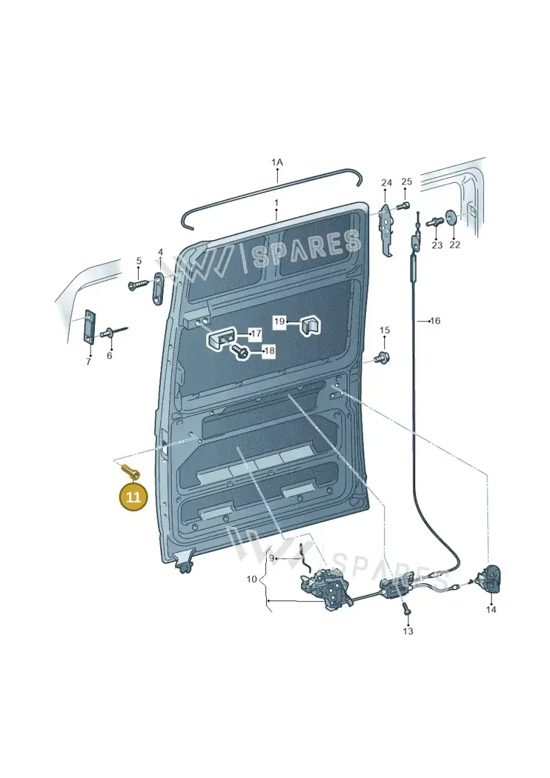 N91007301 — Volkswagen Caravelle (2015-2019) diagram 410843100, position 11