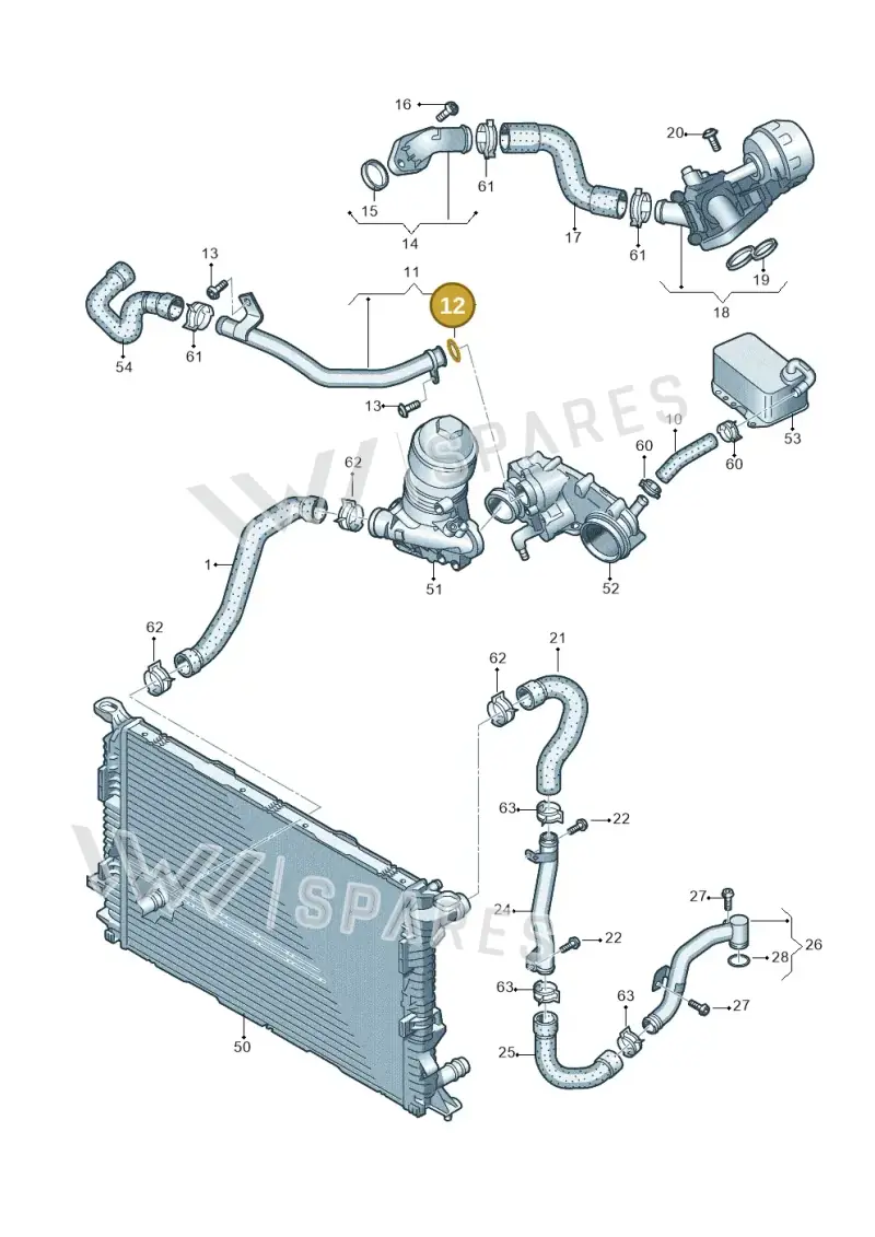 N91008401 — Volkswagen Amarok twin cab (2022-) diagram 894121500, position 12