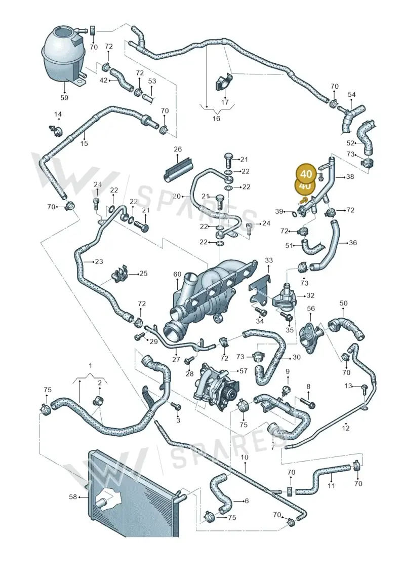 N91009801 — Volkswagen Amarok twin cab (2016-2022) diagram 683121300, position 40