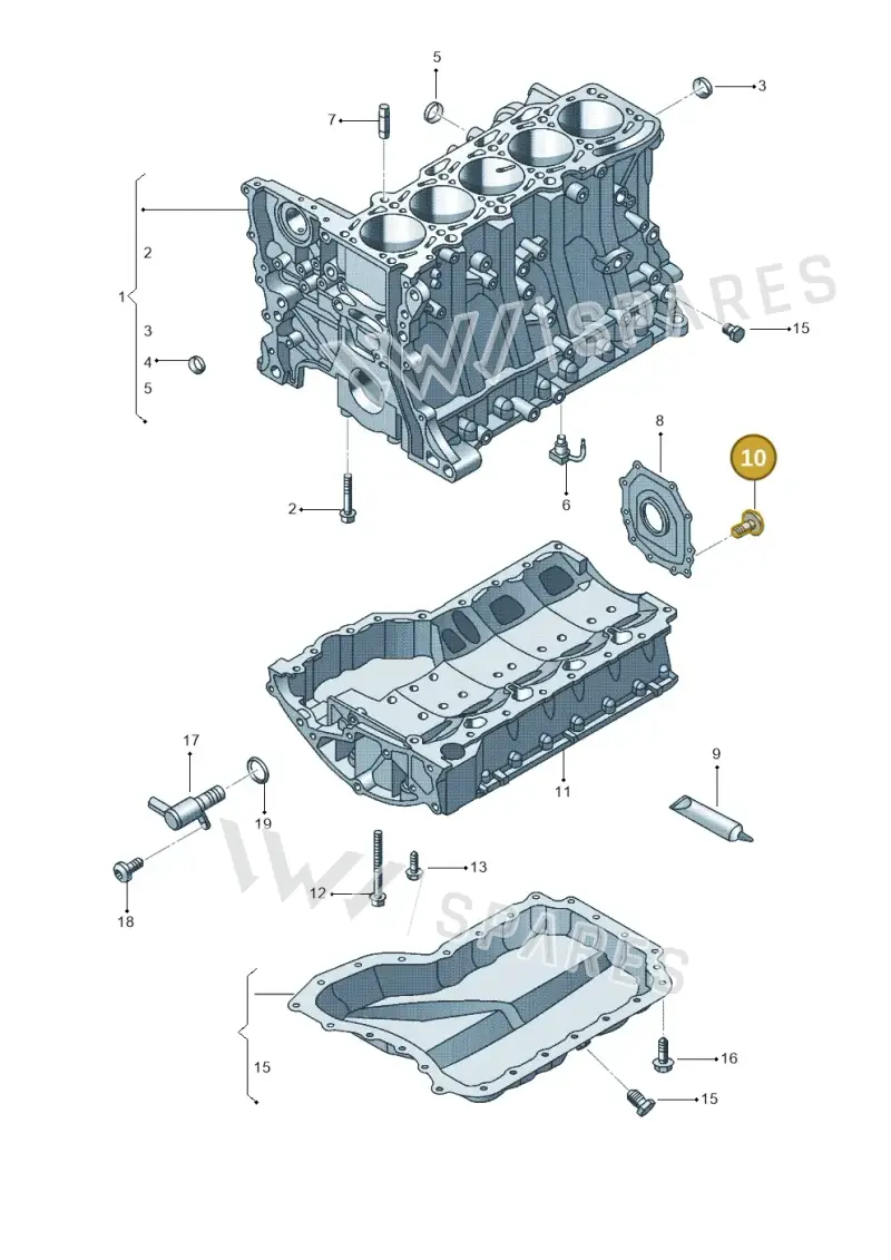 N91009801 — Volkswagen Beetle (2016-2019) diagram 692103140, position 10