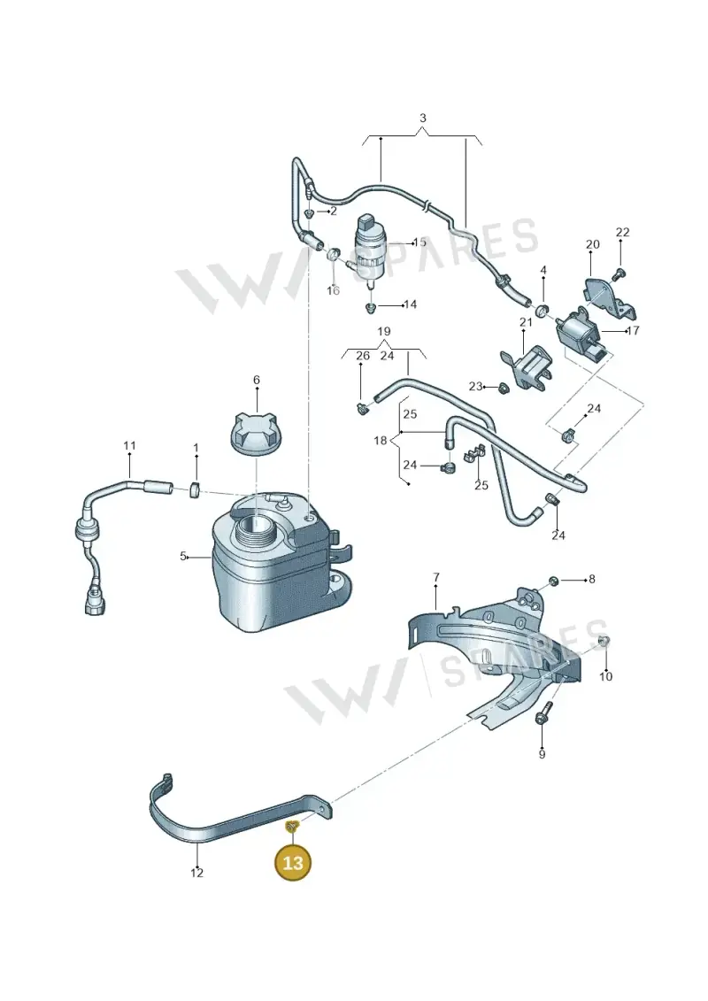N91009802 — Volkswagen Jetta 2.0 (2015-2015) diagram 692201750, position 13