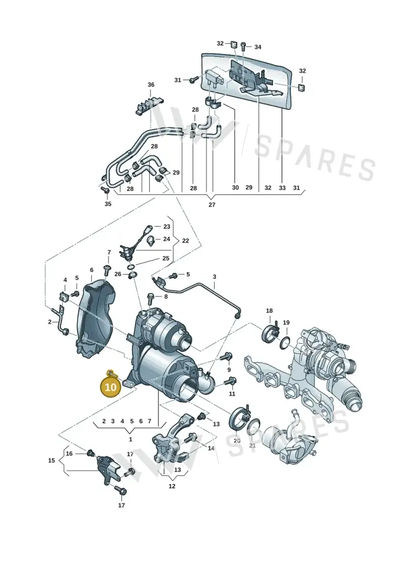 N91012502 — Volkswagen Tiguan 2.0 (2023-) diagram 57x253160, position 10
