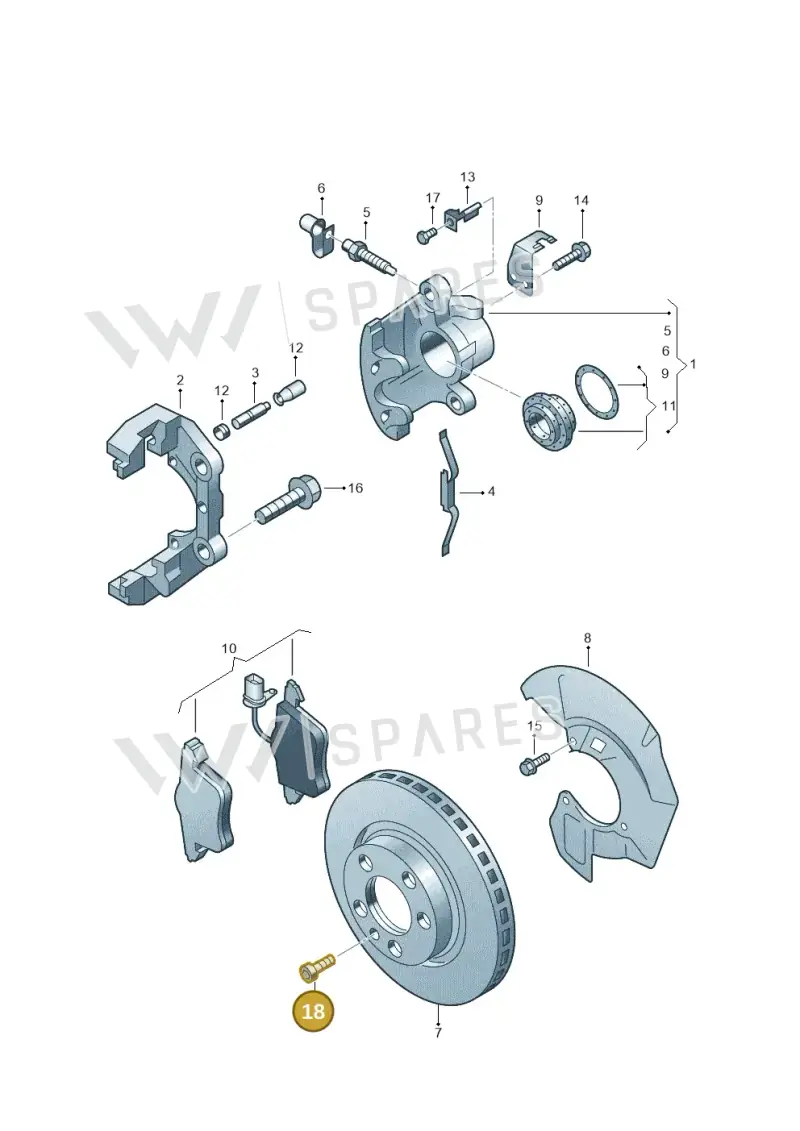 N91017302 — Volkswagen Caravelle (2015-2019) diagram 410615400, position 18
