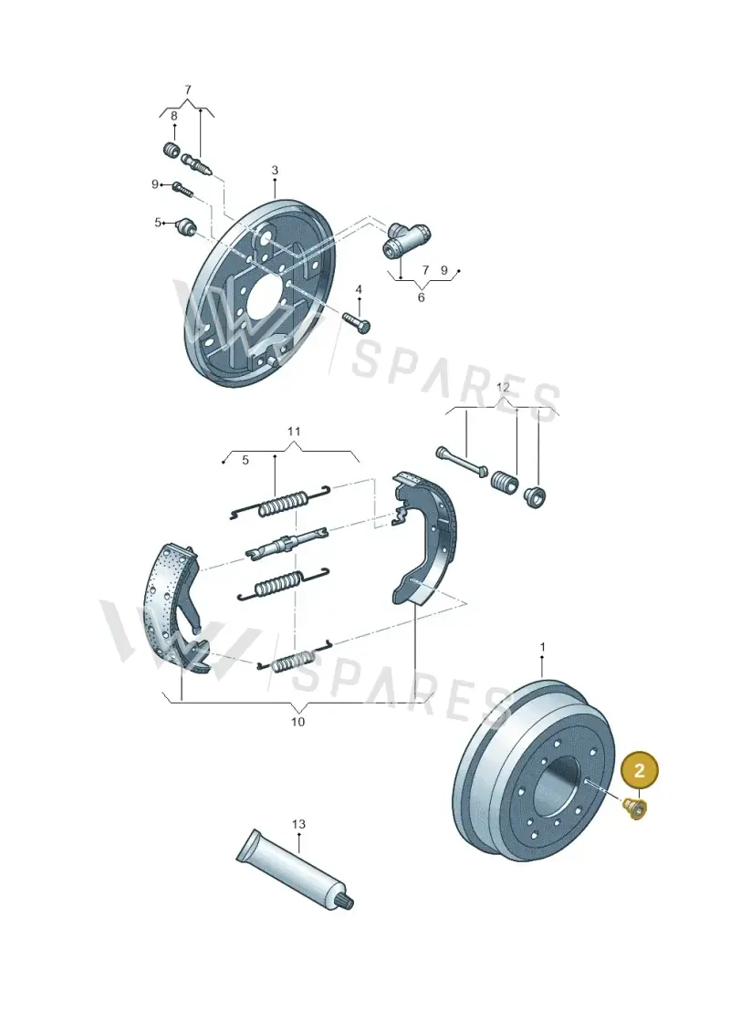 N91017302 — Volkswagen Amarok twin cab (2022-) diagram 683609500, position 2