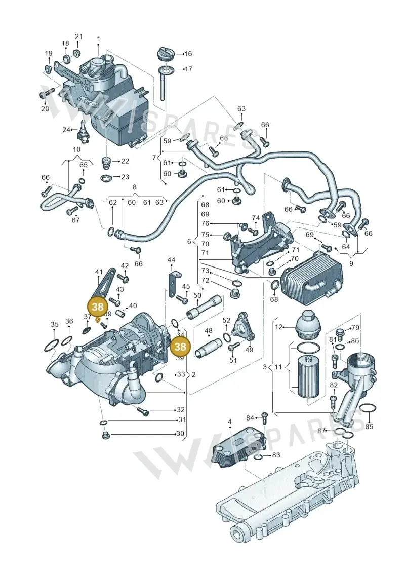 N91020803 — Audi R8 Spyder (2015-2024) diagram 872115100, position 38