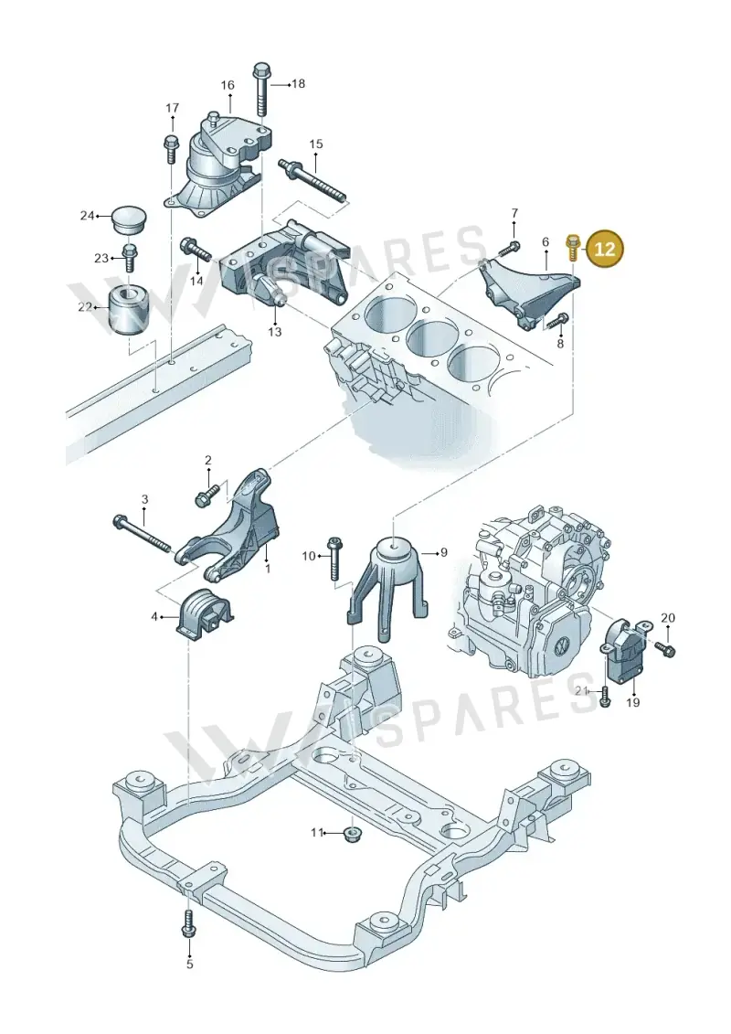 N91023602 — Volkswagen Transp. caravelle (2008-2009) diagram 410199200, position 12
