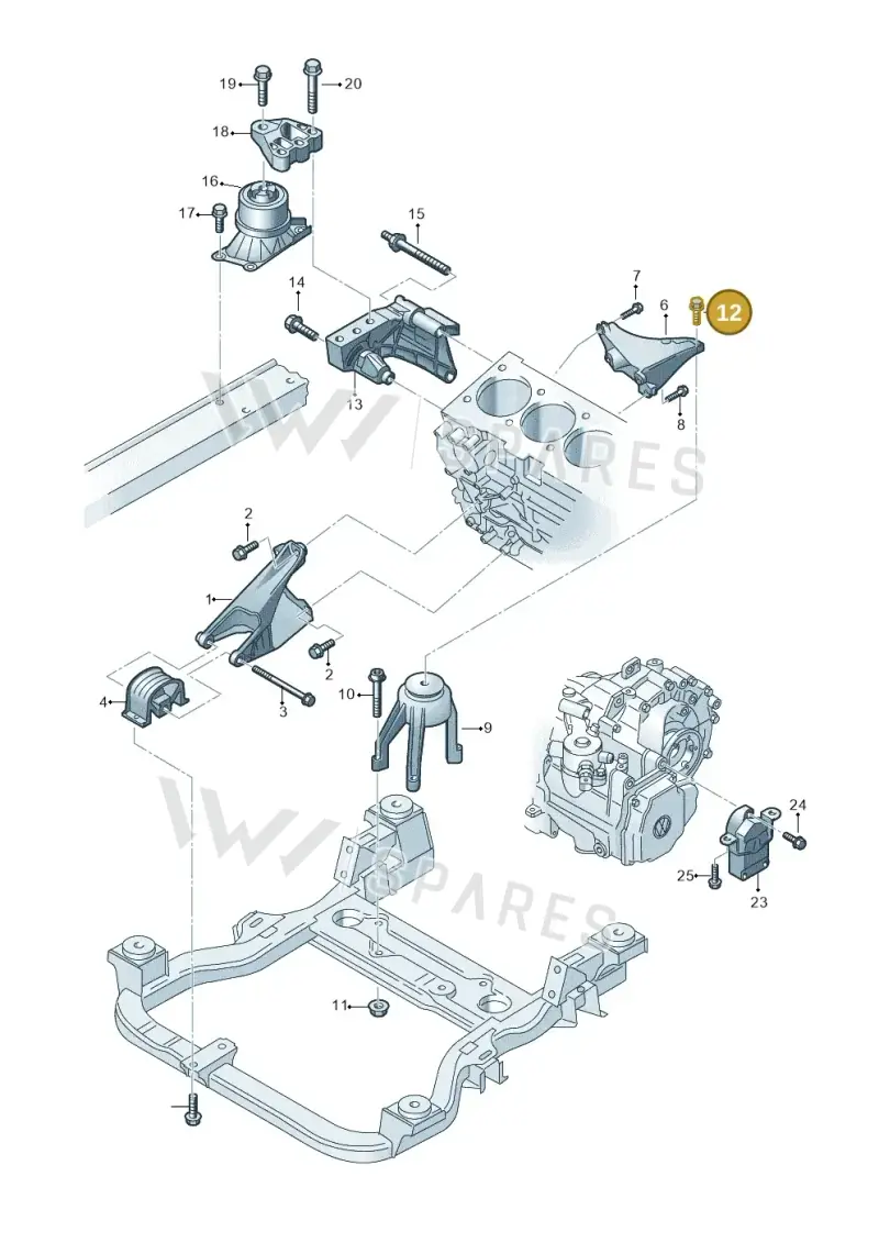 N91023602 — Volkswagen Transp. caravelle (2011-2015) diagram 679199200, position 12