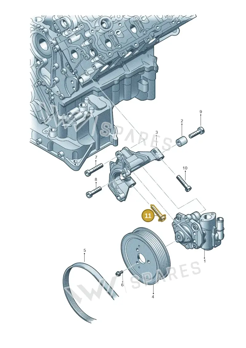 N91026403 — Volkswagen Touareg BlueMotion (2014-2018) diagram 675145780, position 11