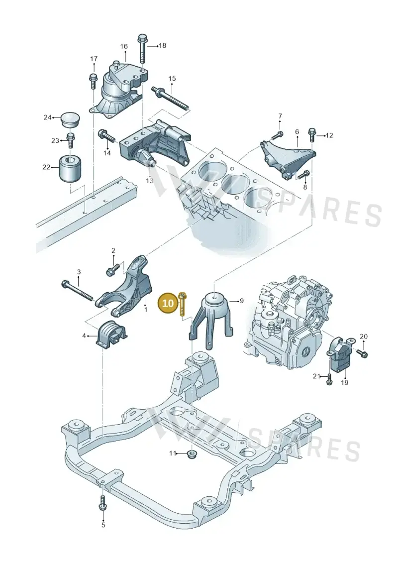 N91028002 — Volkswagen Transp. caravelle (2008-2009) diagram 410199200, position 10