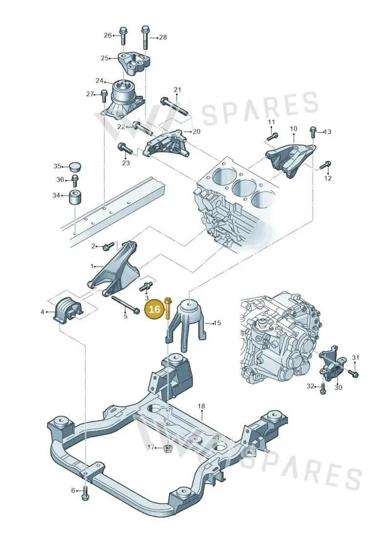 N91028002 — Volkswagen Transp. caravelle (2009-2011) diagram 679199300, position 16