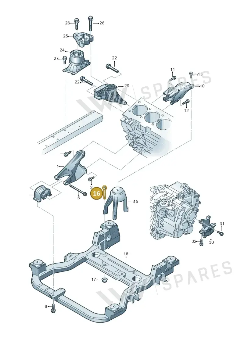 N91028002 — Volkswagen Caravelle (2015-2019) diagram 731199250, position 16