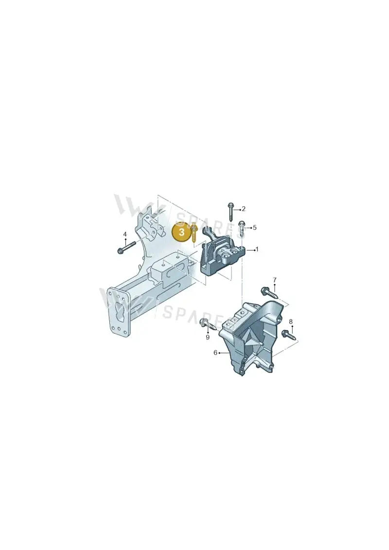 N91029602 — Volkswagen T-Cross 1,0 (2018-2024) diagram 837199010, position 3