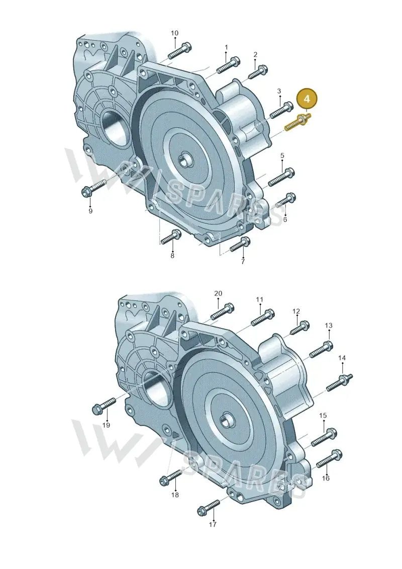N91030501 — Volkswagen Jetta Vagon            08> (2008-) diagram 474300860, position 4