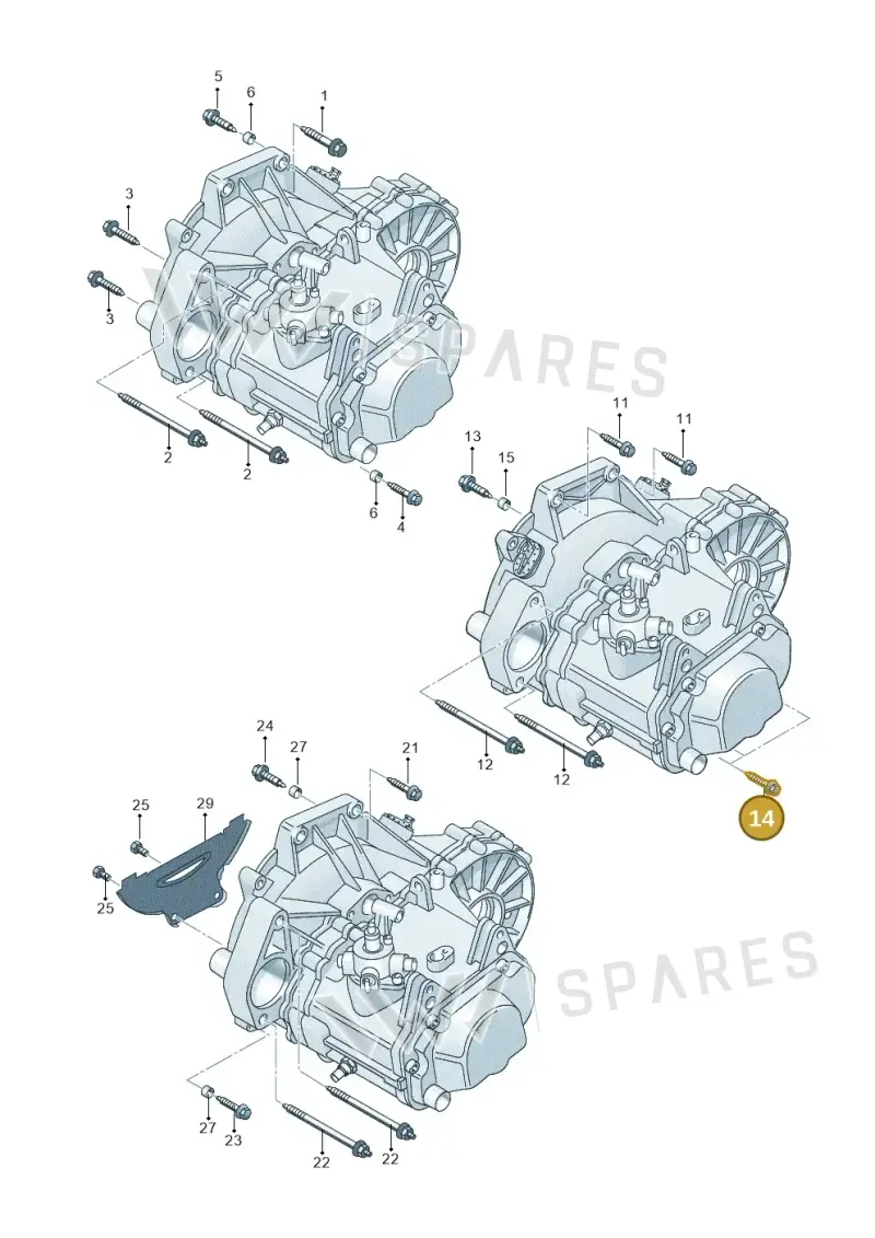N91030602 — Volkswagen Polo (2008-2009) diagram 225300710, position 14