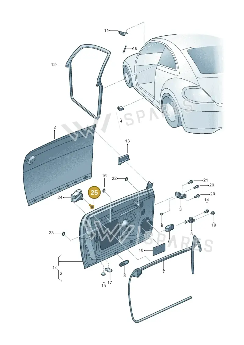N91032001 — Volkswagen New beetle (2011-2016) diagram 715831000, position 25