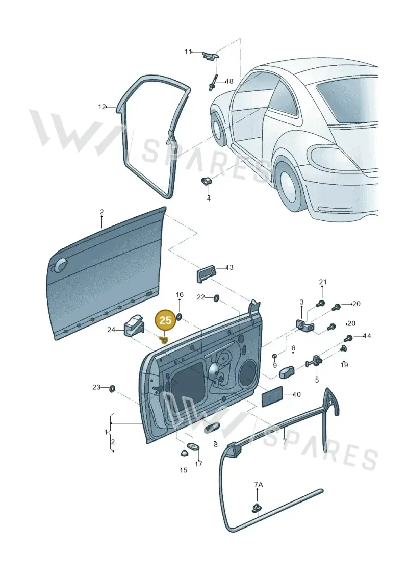 N91032001 — Volkswagen Beetle (2016-2019) diagram 801831000, position 25