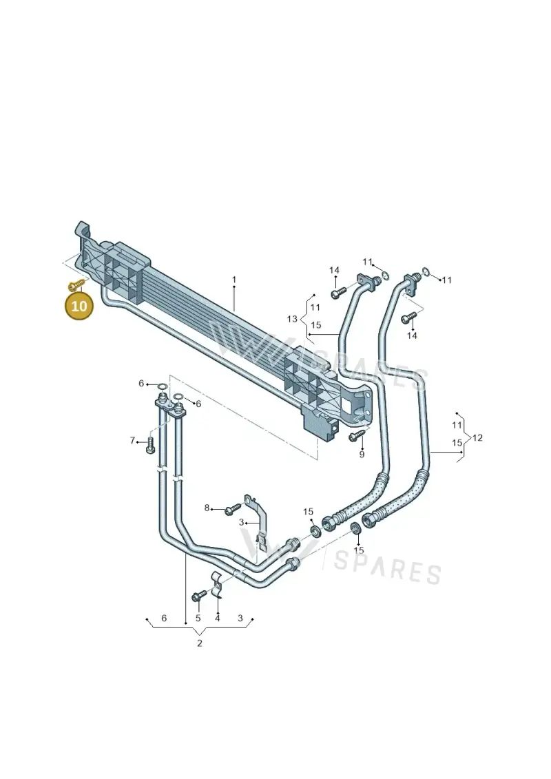 N91034301 — Volkswagen Passat CC (2011-2016) diagram 737317510, position 10