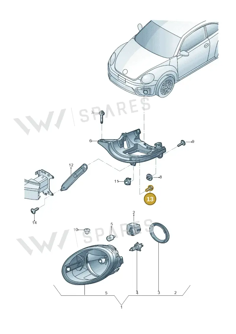N91034501 — Volkswagen Beetle (2016-2019) diagram 715941000, position 13