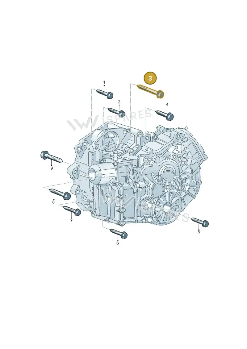 N91037901 — Volkswagen Golf 2.0 BlueMotion (2019-2024) diagram 718300820, position 3