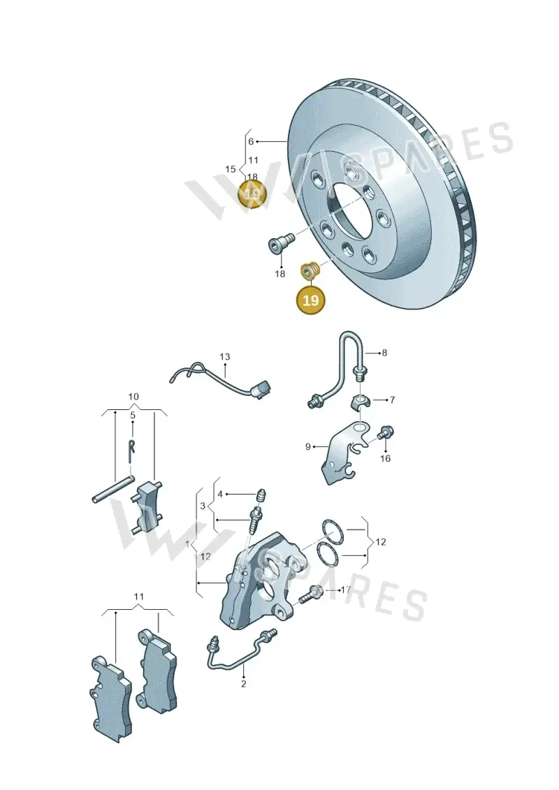 N91038002 — Volkswagen Touareg                08> (2007-) diagram 274615700, position 19