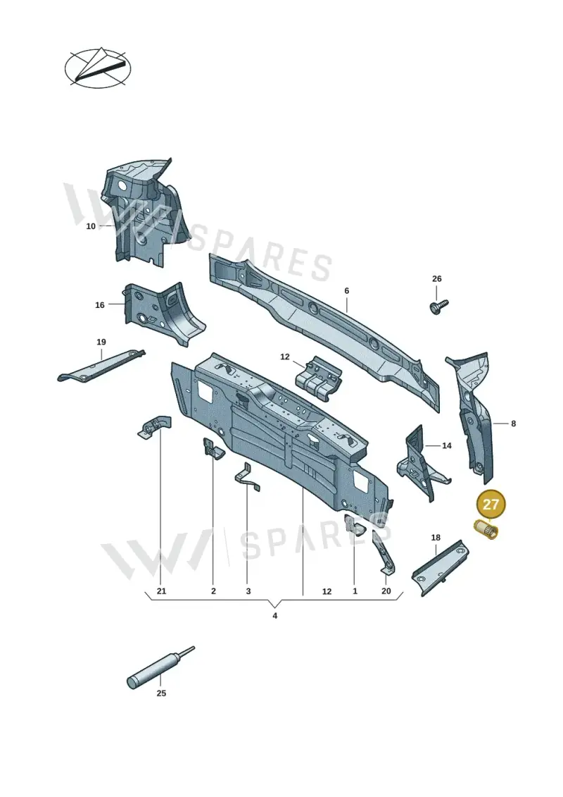 N91038901 — Volkswagen ID.7 Limousine Pro (2023-) diagram 14b813000, position 27