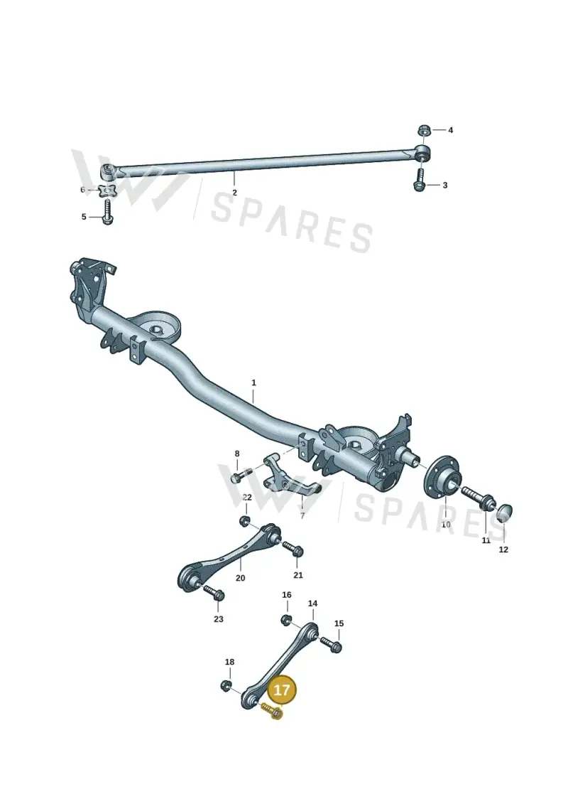 N91039802 — Volkswagen Caddy Maxi Kombi (2020-2024) diagram 2ka501000, position 17