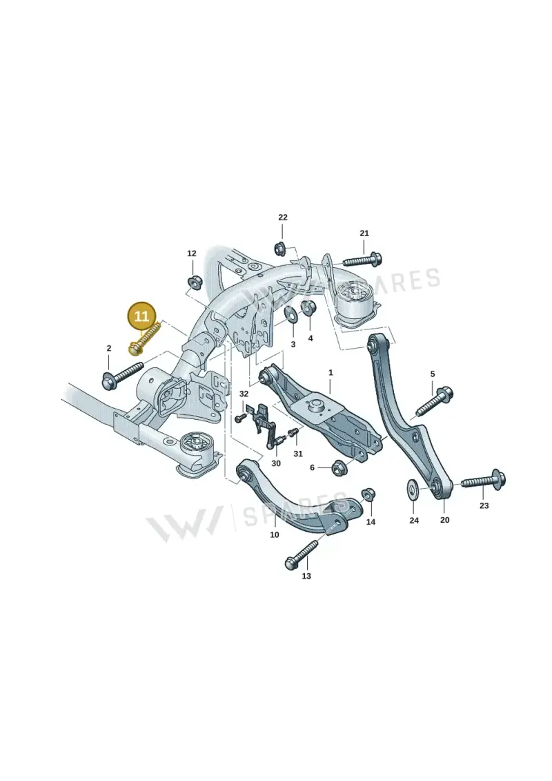N91039802 — Volkswagen ID.7 Limousine Pro (2023-) diagram 10a505050, position 11
