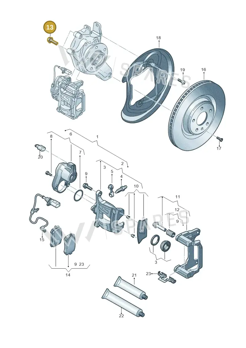 N91041702 — Audi RS4 Avant (2017-2025) diagram 838615600, position 13