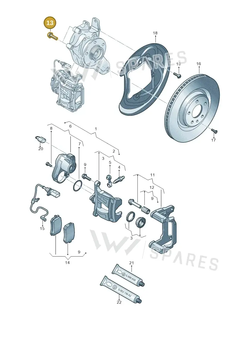 N91041702 — Audi A6 (2018-2025) diagram 859615600, position 13