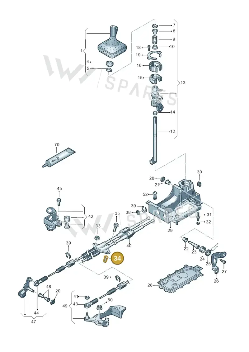 N91041901 — Volkswagen Sharan (2008-2010) diagram 406711300, position 34